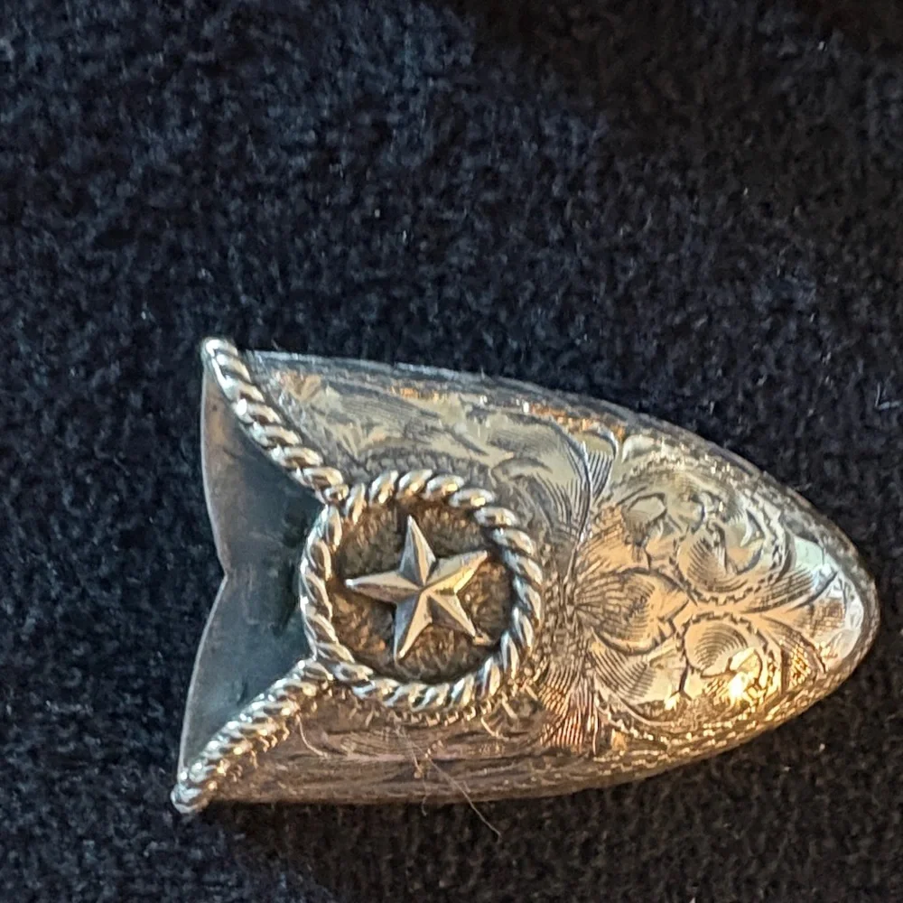 Douglas Magnus collectible “Roy Rogers” sterling 4 pc Buckle set w/ Star Accents